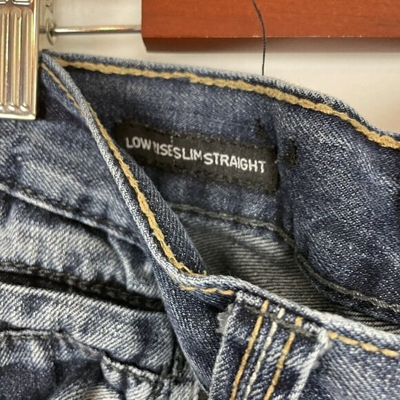 Black Premium Men’s Low Rise Slim Straight Jeans 32/34 - Picture 3 of 12